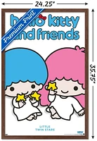 Hello Kitty and Friends: Hello - Little Twin Stars Feature Series Wall Poster with Pushpins, 22.375" x 34"
