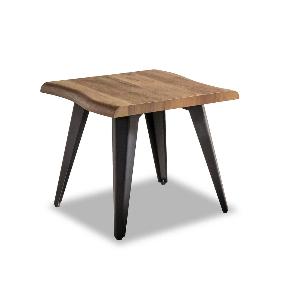 Topline Home Furnishings Table de bout à bord vif