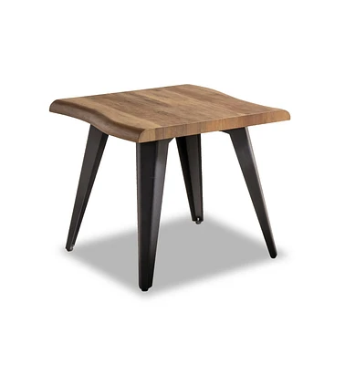Topline Home Furnishings Table de bout à bord vif