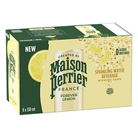 Maison Perrier Infiniment Citron, boisson à l’eau pétillante, arôme naturel de citron, sans calorie, sans édulcorant, sans sodium, recueillie et embouteillée en France 2.6 L