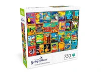 Buffalo Games Le puzzle Going Places Colorful Destinations en 750 pièces
