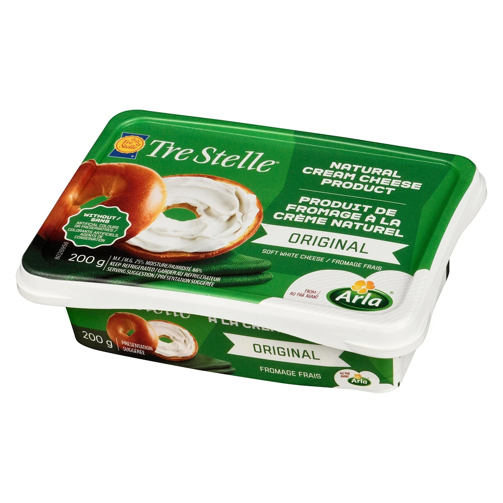 Tre Stelle Natural Cream Cheese Original, 200g
