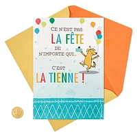 Carte musicale en relief de fête – Hallmark (Ce n'est pas la fête de n'importe qui)