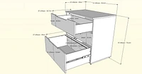 Arobas 2 Piece Home Office Set, White