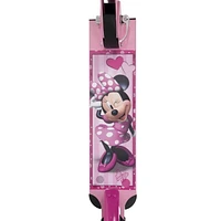 Disney Minnie Girls' Inline Folding Aluminum Scooter, by Huffy, pink, Ideal for ages 5+