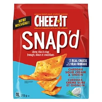 Cheez-It SNAP’d* Saveur de Cheddar Crème Suŕe et Oignon 213 g 213g