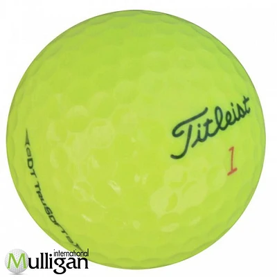 Mulligan - 12 balles de golf récupérées Titleist DT Trusoft 4A, Jaune
