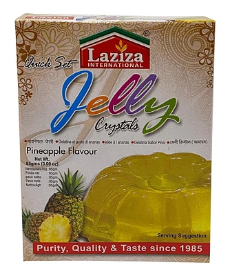 LAZIZA PINEAPPLE CRYSTAL JELLY 85GM