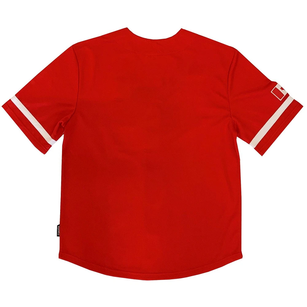 Maillot de baseball Équipe Canada pour hommes Tailles P-TG