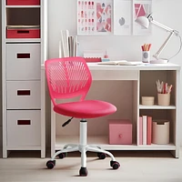 Homy Casa Office Chair - Adjustable Height Task Chair with Breathable Ergonomics Backrest Upholstery for Student Teen