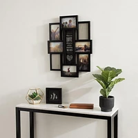 Cadre photo collage Ana Eight Opening Expression de hometrends noir 56,99cm H x 45,69 L