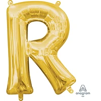 Ballon Party-Eh! d'Anagram International avec lettres en or en forme de R Tous les âges