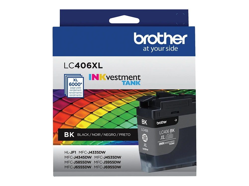 Brother LC406XLBK - High Yield - black - original - ink cartridge - for Brother HL-JF1, MFC-J4335, J4345, J4535, J5855, J5955, J6555, J6955, J6957