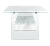 Safavieh Kayley Retro 2 Tier Glass Coffee Table