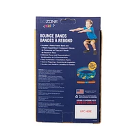 Bandes de rebond imprimées avec dinosaures lumière de Noël GoZone Kids – Bleu/orange