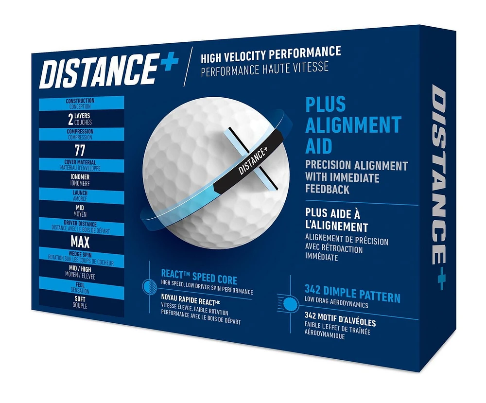 BALLES DE GOLF DISTANCE+