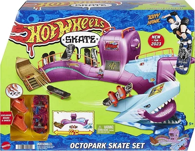 Hot Wheels Skate-Skatepark Octopus-Coffret avec fingerboard exclusif