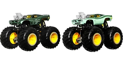 ​Hot Wheels Monster Trucks 1:64 Color Shifters Rodger Dodger, 1 Toy Truck