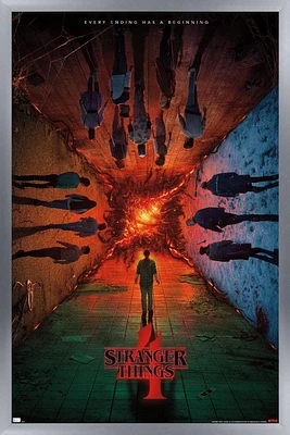 Netflix Stranger Things: Season 4 - Group Teaser One Sheet Wall Poster, 22.375" x 34"