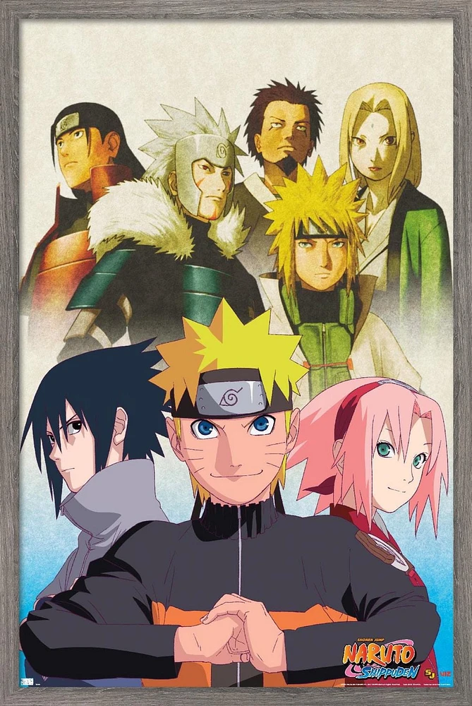 Naruto Shippuden - Key Art Wall Poster, 14.725" x 22.375"