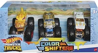 Hot Wheels Monster Trucks Échelle 1:64 Changement de CouleurCoffret 3