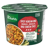 Knorr Pasta Cup Spicy Korean BBQ Noodle Made with 100% Real Vegetables & No Artificial Flavors or Preservatives, 73g, $3.47/73GR