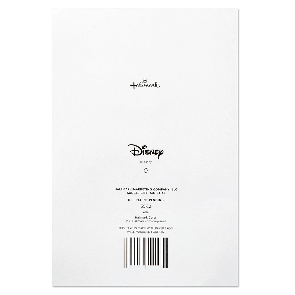 Carte de Noël Hallmark Disney pour enfants, Mickey avec peluche (boule douce Mickey)