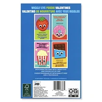 Mello Smello 16CT Valentins De Nourriture Avec Yeux Rigolos Cartes