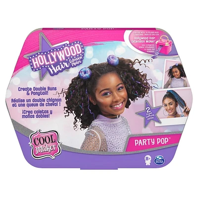 Cool Maker, Party Pop DIY Double Buns and Ponytail Refill for Use with Hollywood Hair Extension Maker