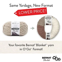Bernat® Blanket O'Go™ Yarn, Polyester #6 Super Bulky, 10.5oz/300g, 220 Yards
