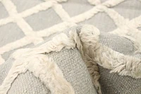 ECARPETGALLERY 5'0" x 8'0" Carved Cambridge Hand Made Area Rug for Living Room, Dining Room and Bedroom in Grey