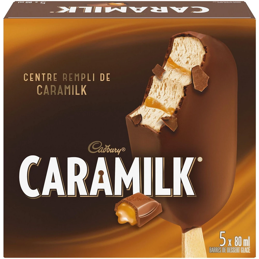 CADBURY® CARAMILK® Frozen Dessert Bars 5 x 80 ml, 5 x 80 ML