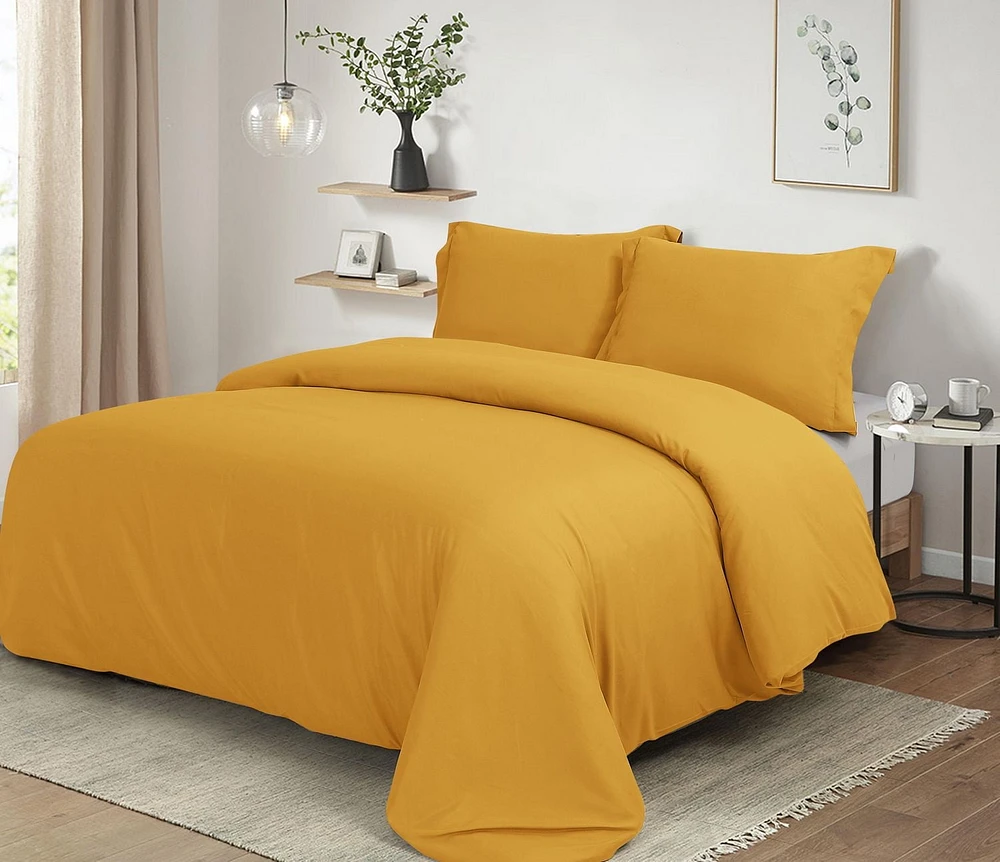 Ultra Soft Solid Duvet Cover Set