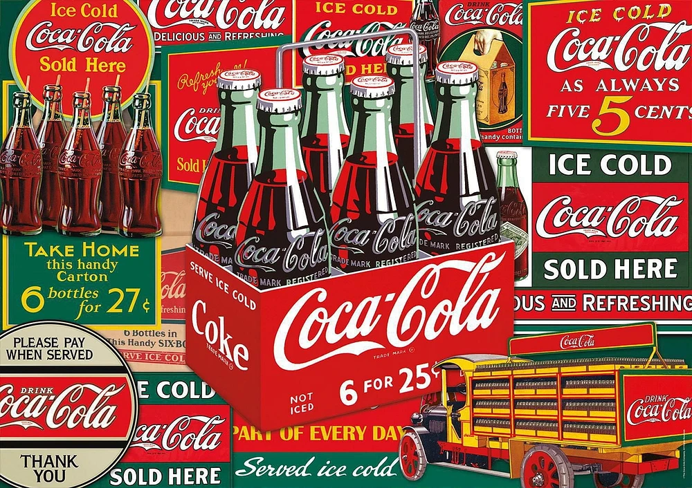 Buffalo Games Le puzzle Americana Coca-Cola Evergreen en 500 pièces