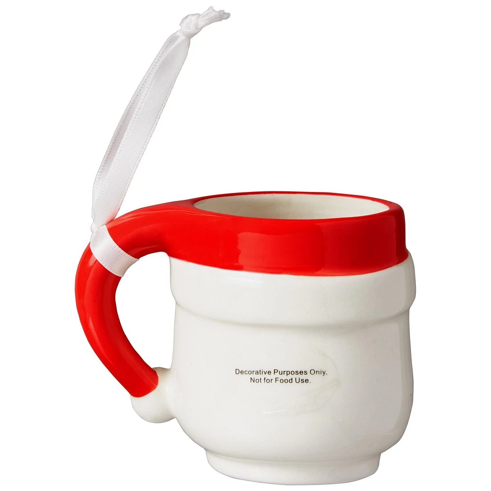 Ornement tasse père Noël Holiday Time
