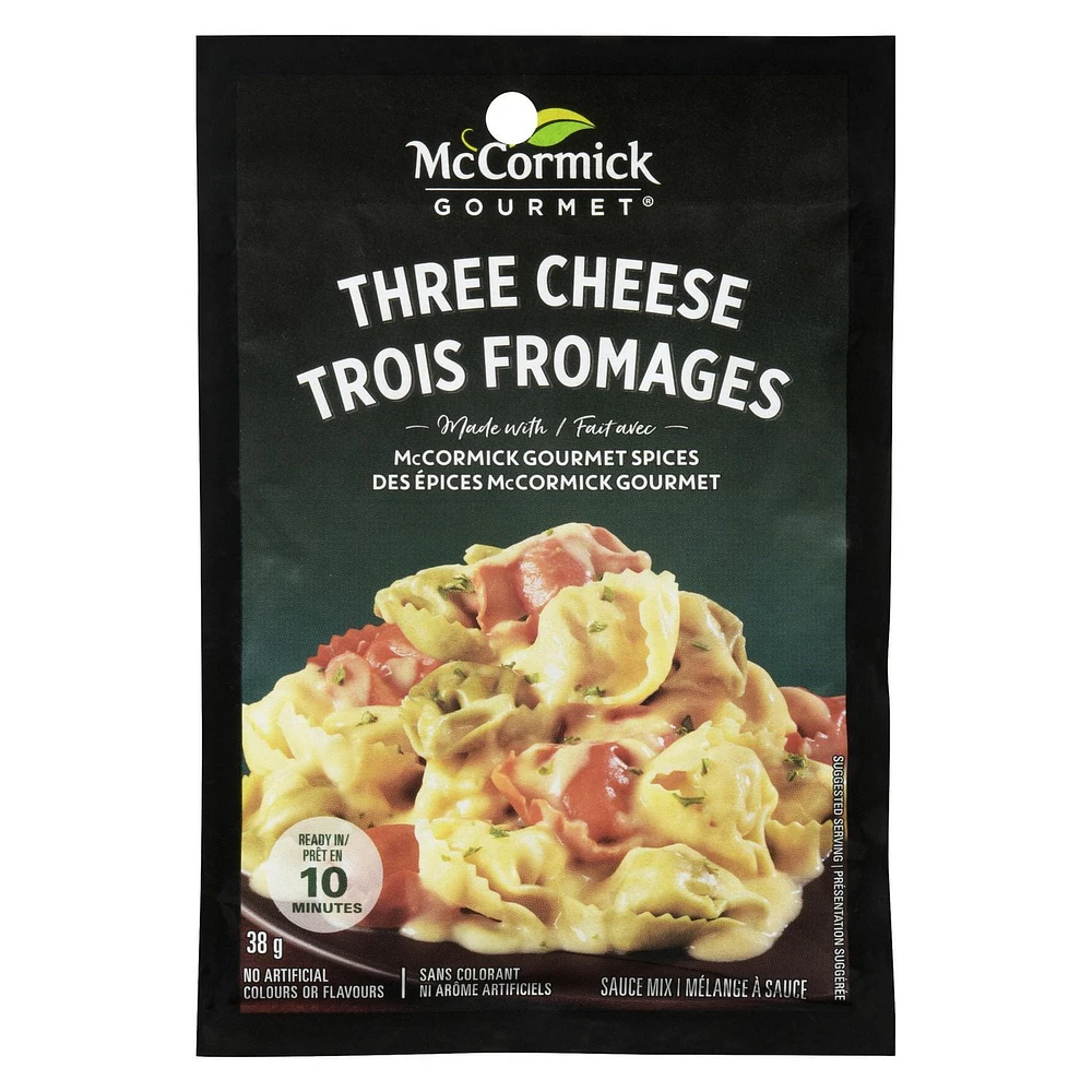 McCormick Gourmet, qualité supérieure, mélange pour sauce sèche, trois fromages 38 g