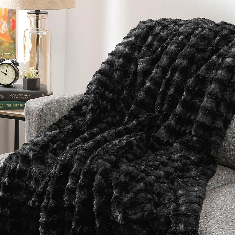 Swift Home Luxury Faux Fur Throw