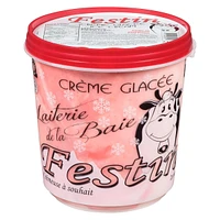 FESTIN STRAWBERRY ICE CREAM, Strawberry Festin. 2 L. Made in Canada.