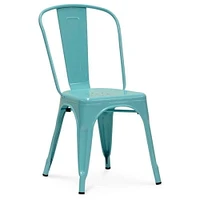 Chaise de salle à manger Tolix Roch en métal, ensemble de 4 chaises en métal