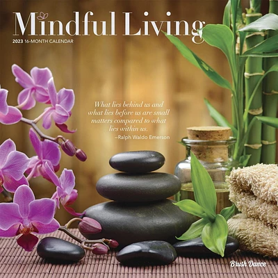 Mindful Living | 2023 12x24 Inch Square Wall Calendar