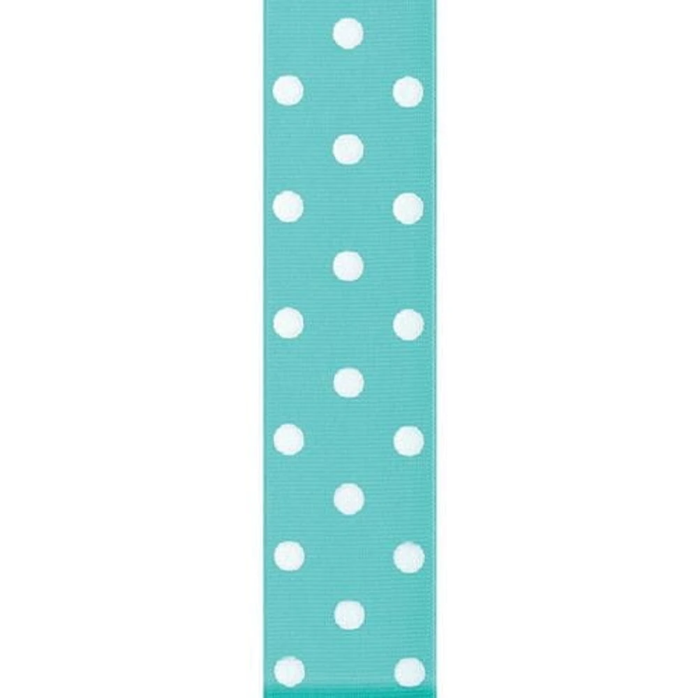 Ruban Grosgrain à pois Offray 39 mm