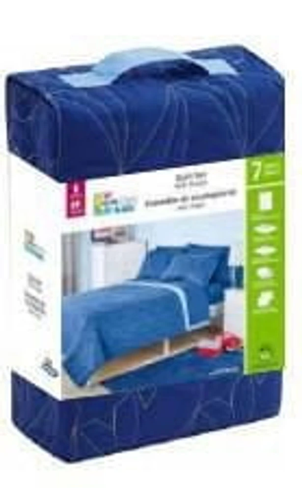 Couette réversible Mainstays Kids  dans un sac
