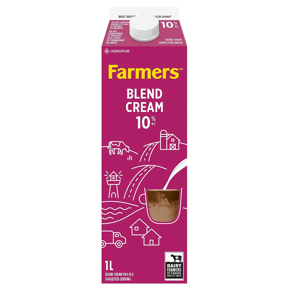 Farmers by Natrel 10% Blend Cream, 1 L