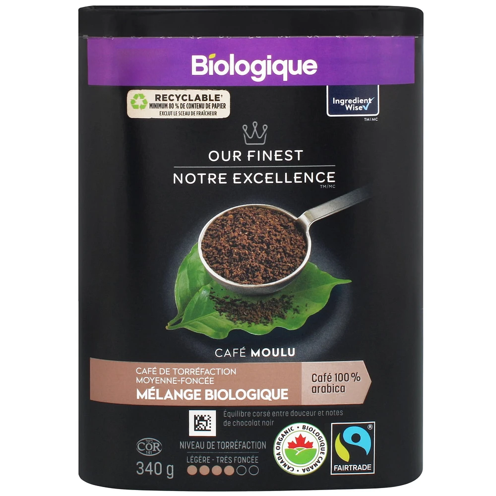 Our Finest Organic Blend Ground Coffee