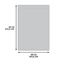 Panneau de tenture filtrant à passants arrière Natalie Hometrends de 213 cm (84 po), blanc Panneau de rideau a languette