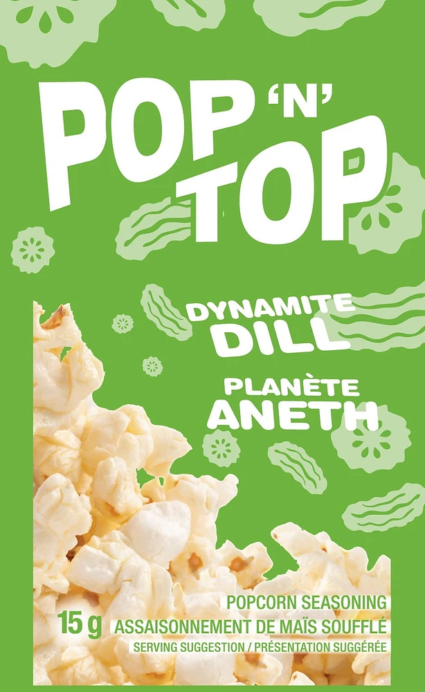 Pop 'N' Top Dynamite Dill 15g, PNT Dynamite Dill