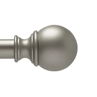 ENSEMBLE DE TRINGLE À RIDEAUX HOMETRENDS FINI NICKEL – DIAMÈTRE DE 1" ET LONGUEUR DE 66" À 120"