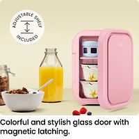 Mini-réfrigérateur portable ICEMAN avec 6 canettes de 355 ml (12 oz), refroidit et chauffe, prise pour voiture incluse - Rose, Nouveau