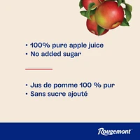 Jus de pomme 100 % pur avec calcium et vitamine D Rougemont 2L