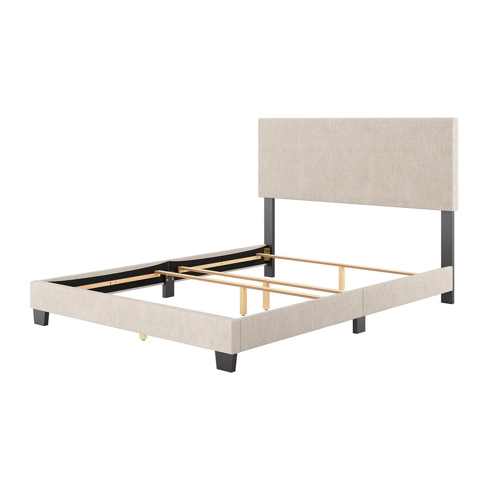 Celeste Modern Upholstered Queen Bed Frame with Headboard